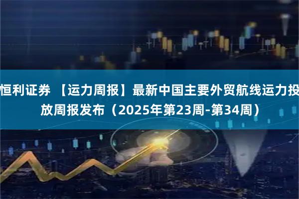 恒利证券 【运力周报】最新中国主要外贸航线运力投放周报发布（2025年第23周-第34周）